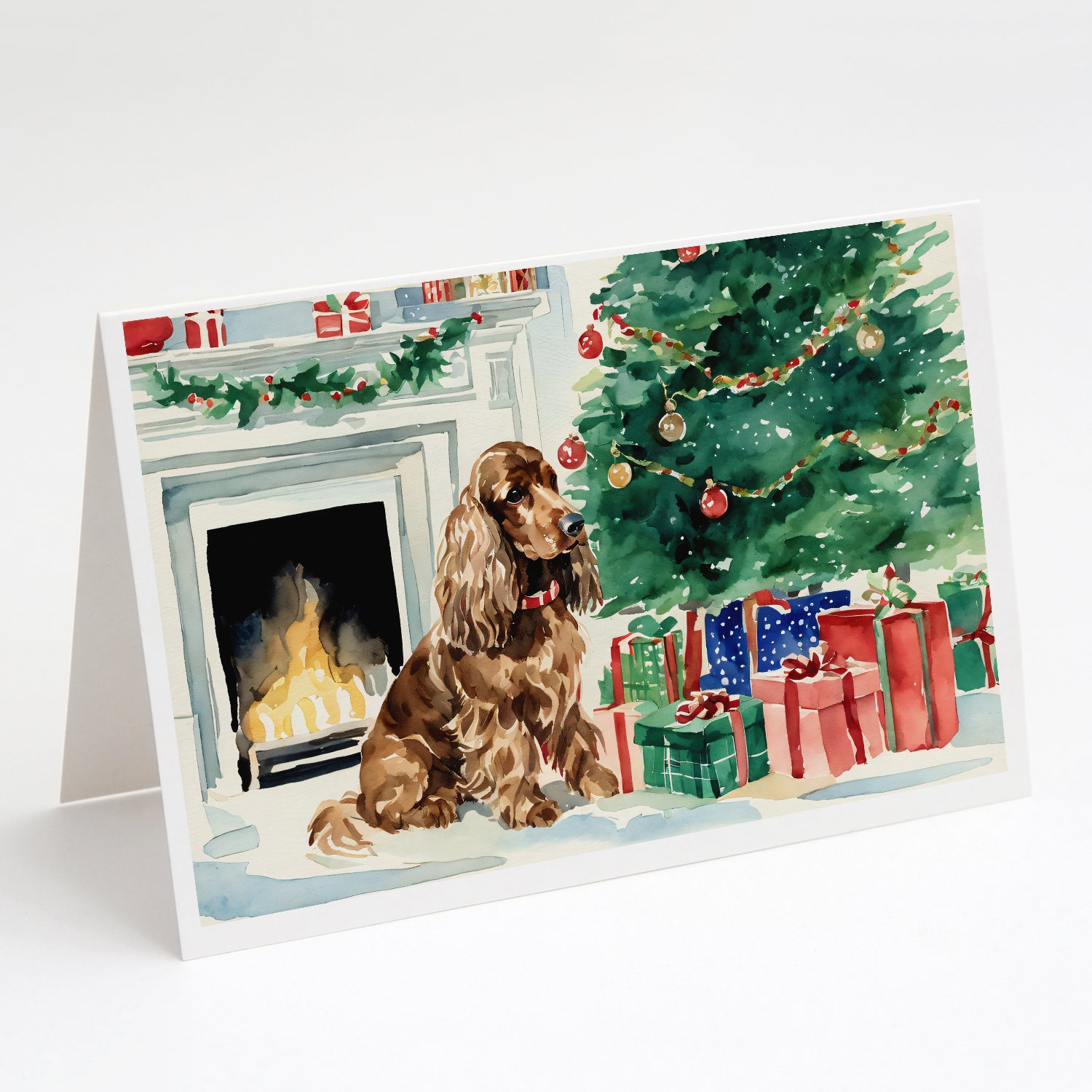 Buy this Cocker Spaniel Christmas Greeting Cards and Envelopes Pack of 8