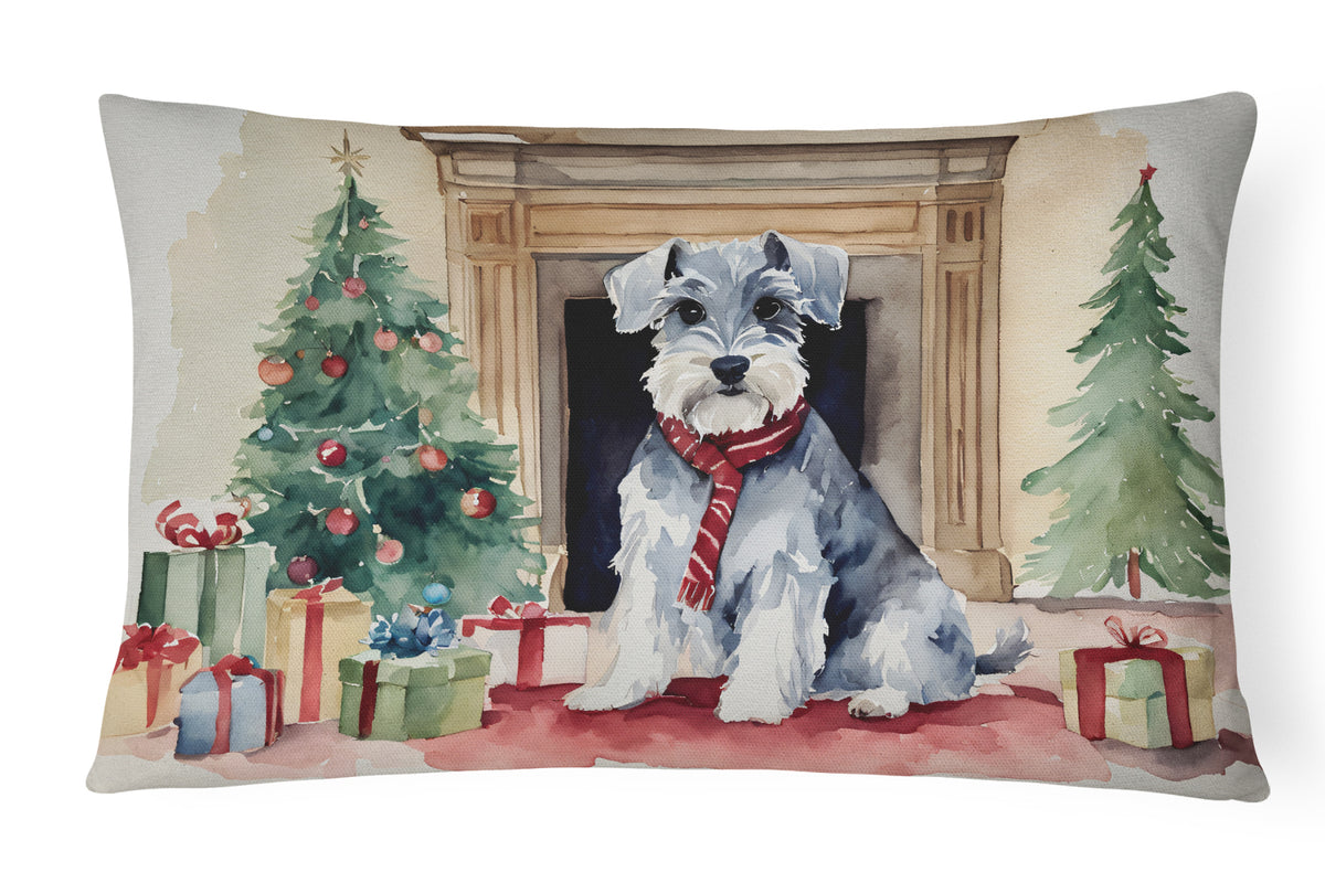 Buy this Schnauzer Christmas Fabric Decorative Pillow