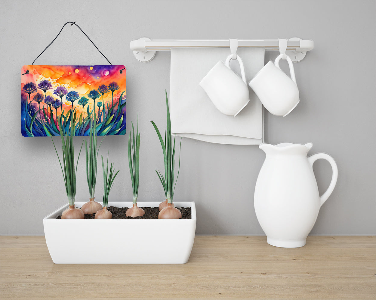 Agapanthus in Color Wall or Door Hanging Prints