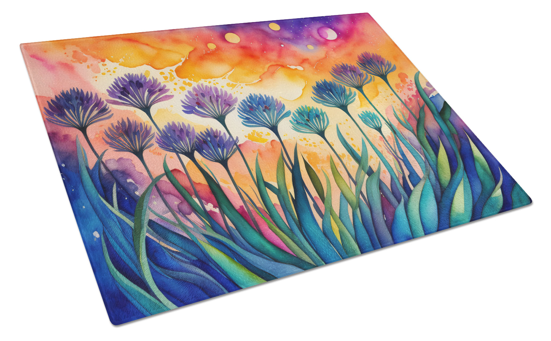 Buy this Agapanthus in Color Glass Cutting Board Large