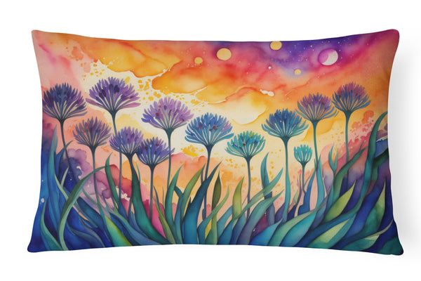 Buy this Agapanthus in Color Fabric Decorative Pillow