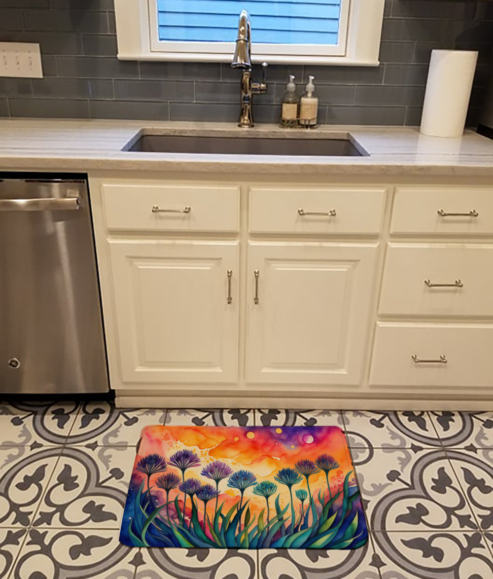 Buy this Agapanthus in Color Memory Foam Kitchen Mat