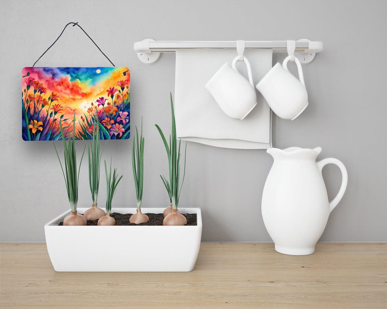 Alstroemerias in Color Wall or Door Hanging Prints