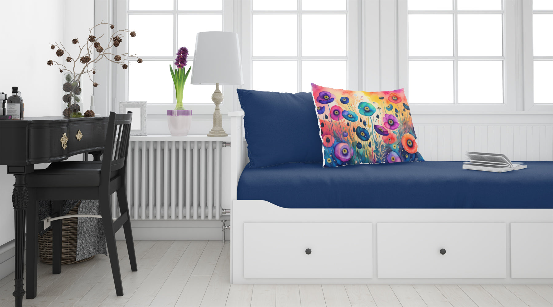 Anemones in Color Fabric Standard Pillowcase