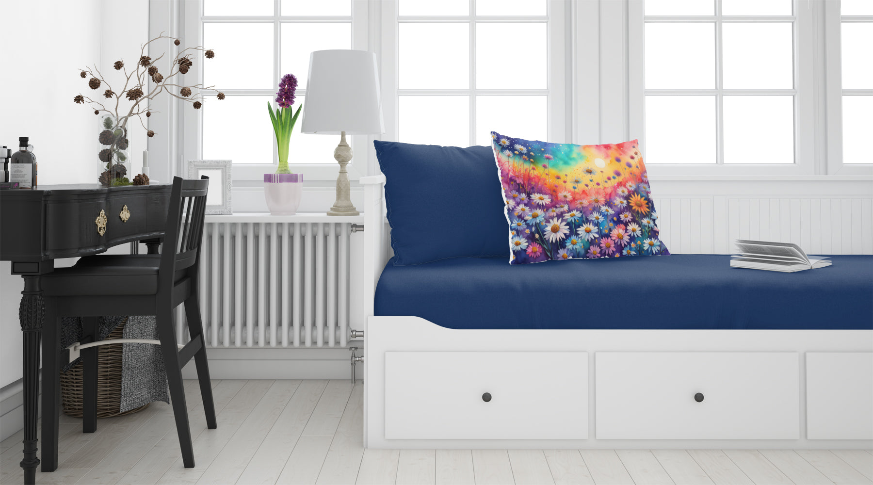 Buy this Asters in Color Fabric Standard Pillowcase