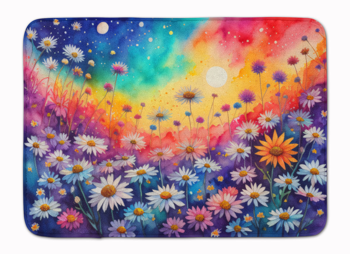 Buy this Asters in Color Memory Foam Kitchen Mat