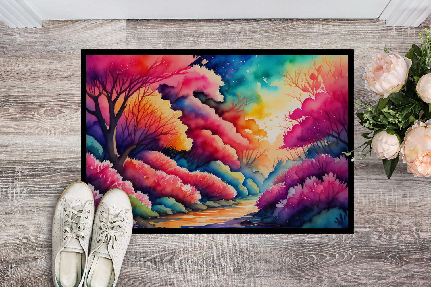 Azaleas in Color Doormat 18x27