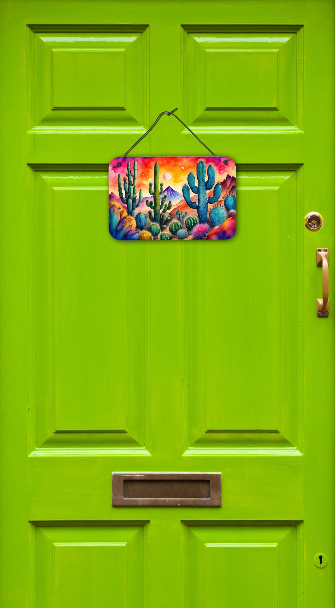 Cactus in Color Wall or Door Hanging Prints