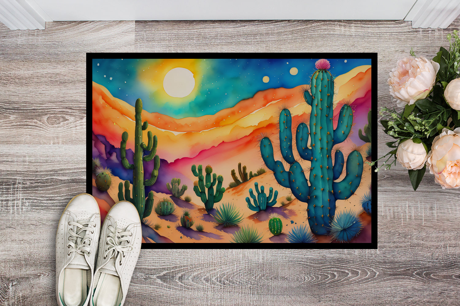 Buy this Cactus in Color Indoor or Outdoor Mat 24x36