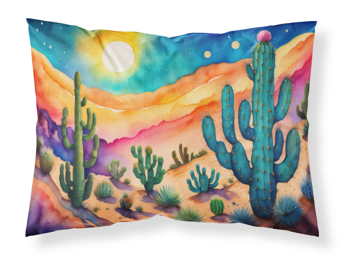 Buy this Cactus in Color Fabric Standard Pillowcase
