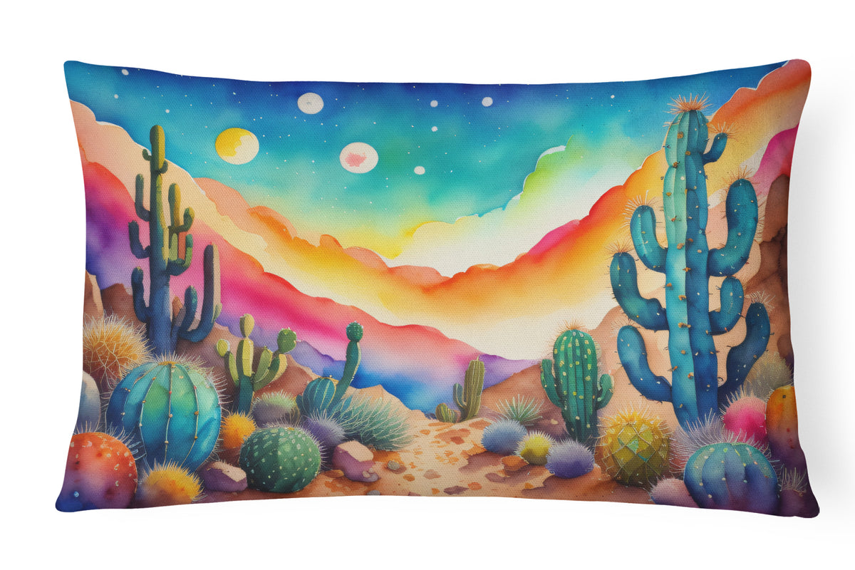 Buy this Cactus in Color Fabric Decorative Pillow