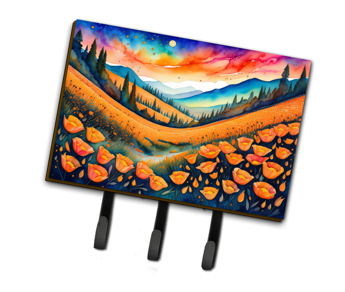 Buy this California Poppies in Color Leash or Key Holder