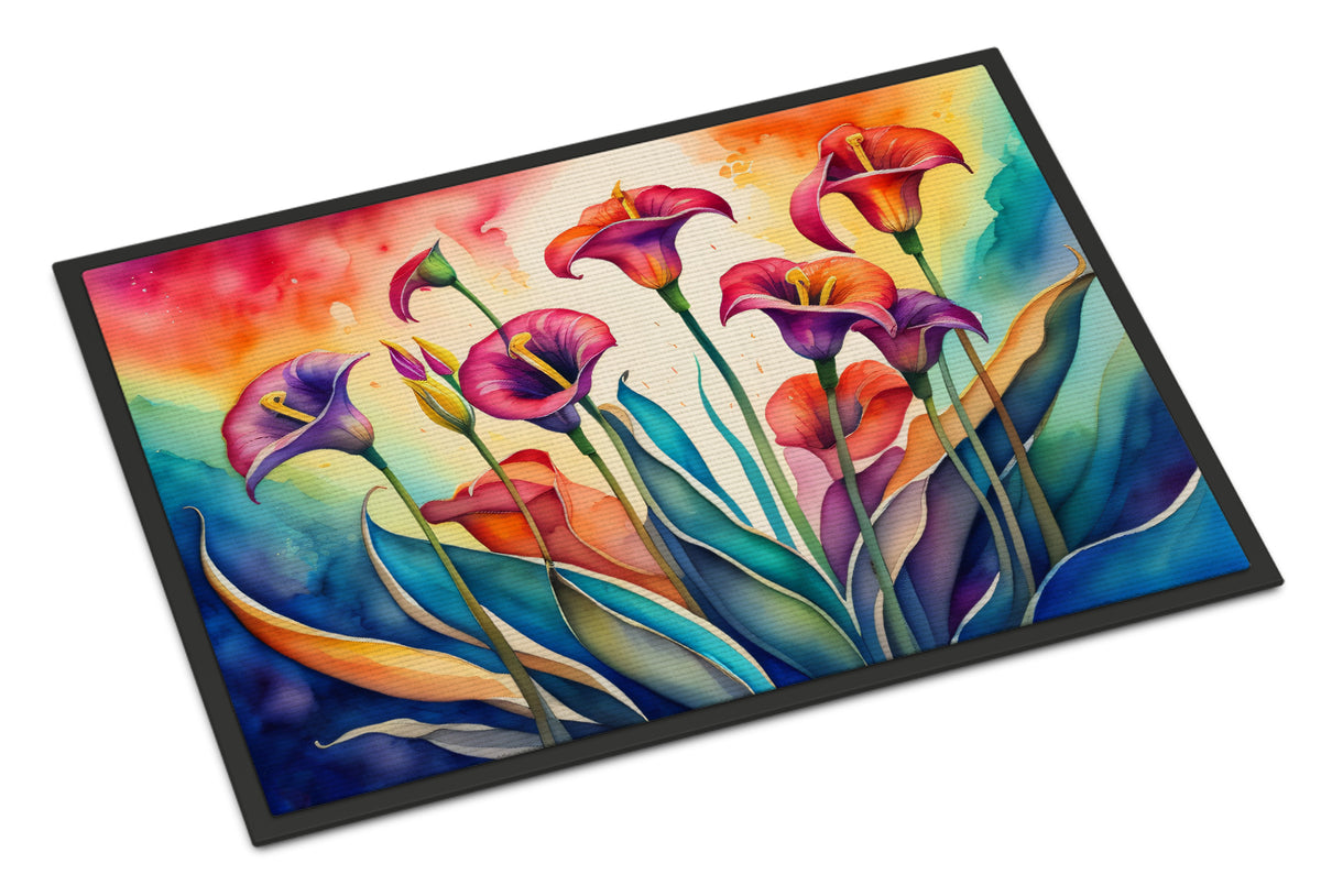 Buy this Calla Lilies in Color Doormat 18x27