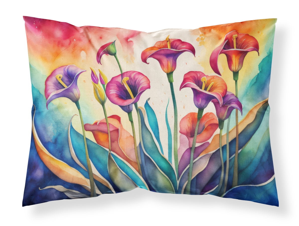 Buy this Calla Lilies in Color Fabric Standard Pillowcase