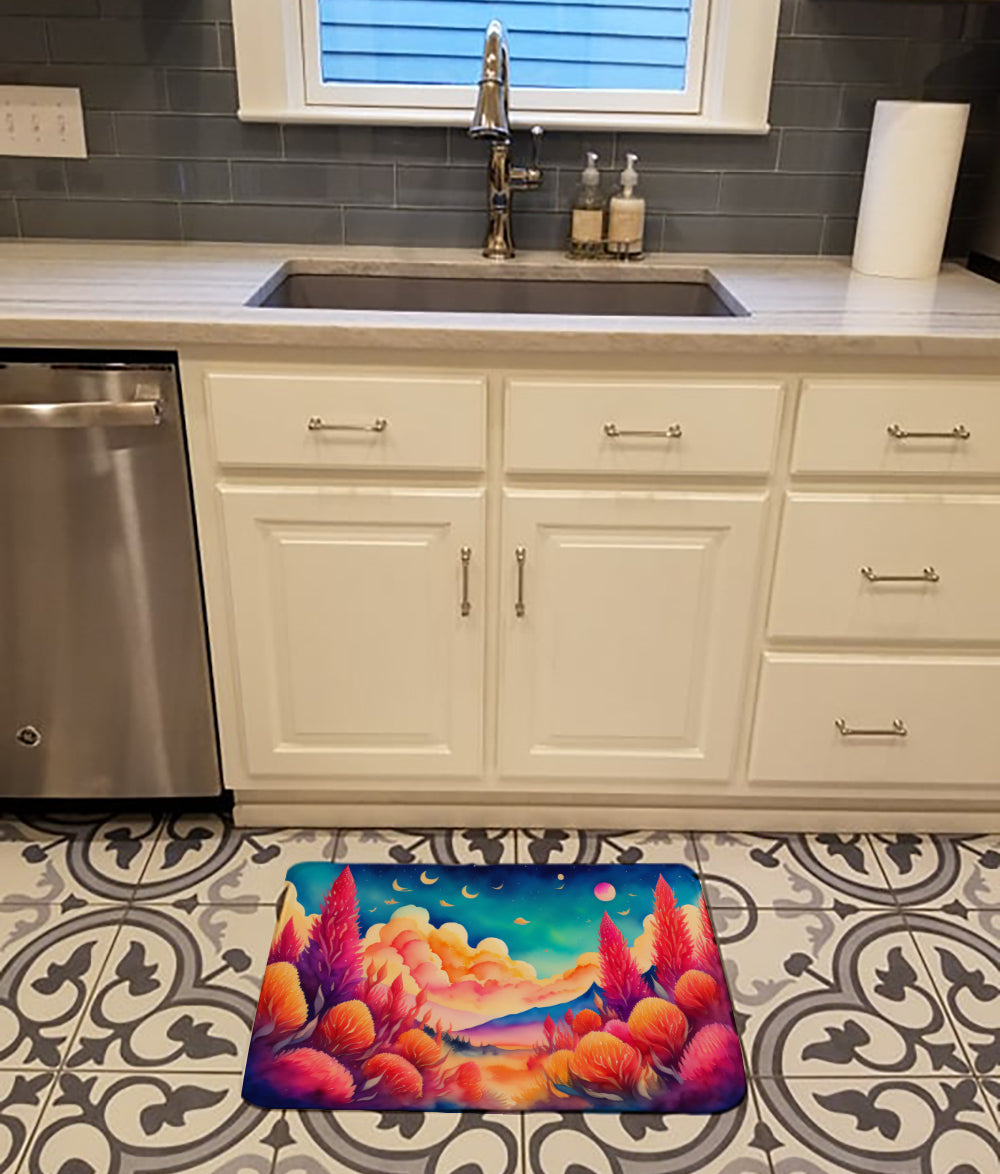 Celosia in Color Memory Foam Kitchen Mat