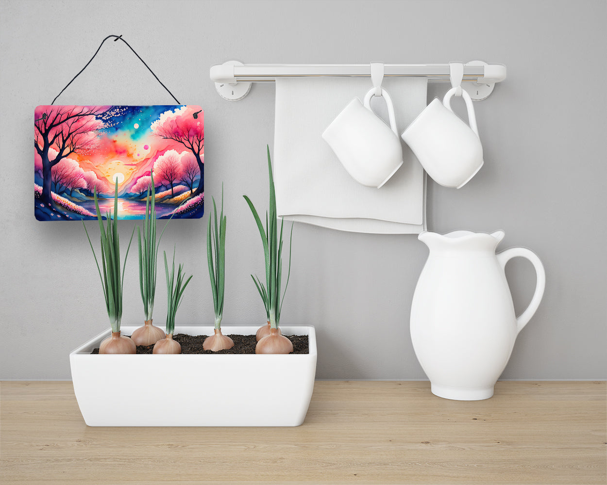 Cherry Blossom in Color Wall or Door Hanging Prints