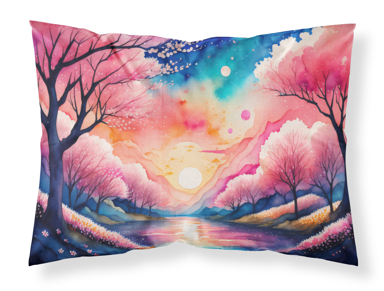 Buy this Cherry Blossom in Color Fabric Standard Pillowcase