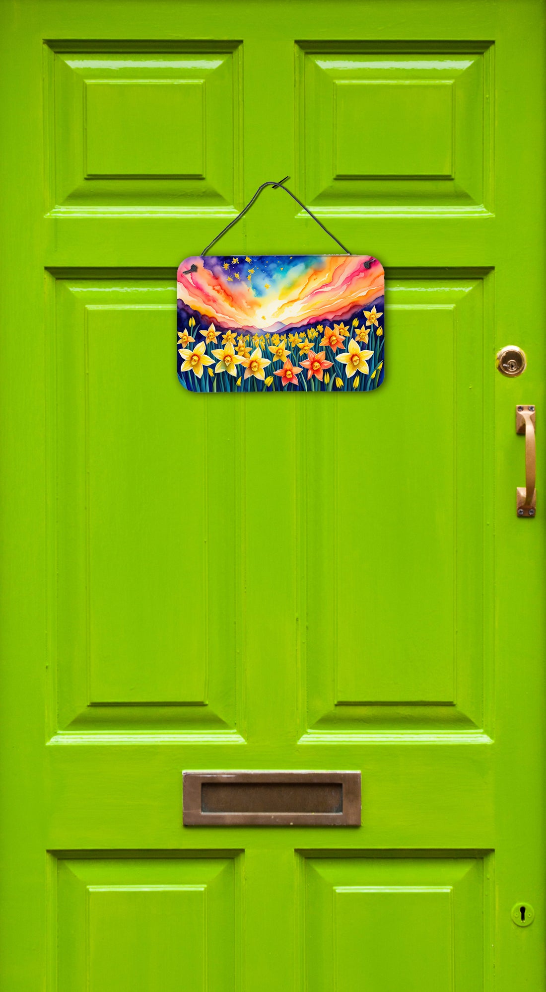 Daffodils in Color Wall or Door Hanging Prints