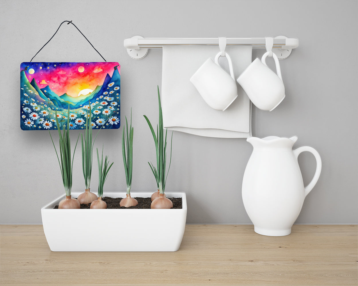 Daisies in Color Wall or Door Hanging Prints