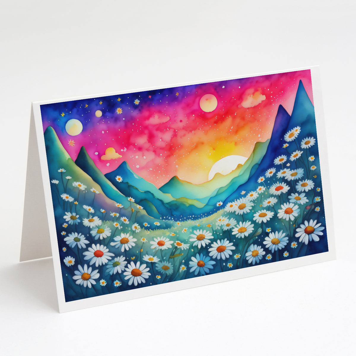 Buy this Daisies in Color Greeting Cards and Envelopes Pack of 8