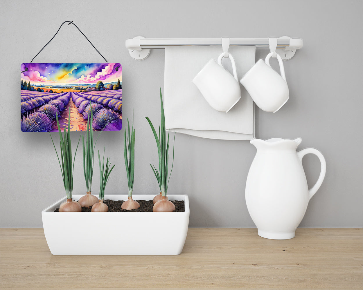 English Lavender in Color Wall or Door Hanging Prints