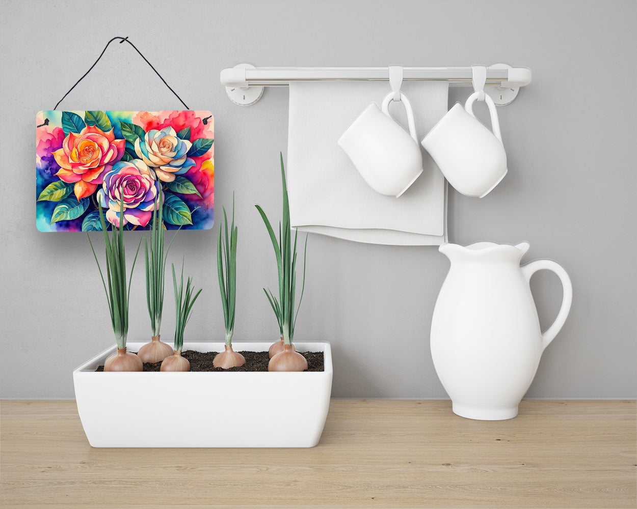 Gardenias in Color Wall or Door Hanging Prints