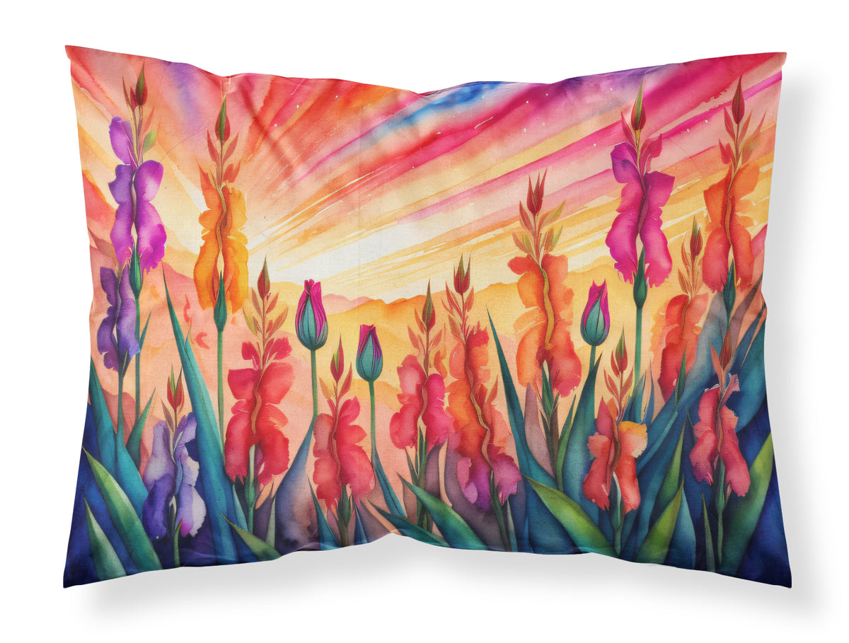 Buy this Gladiolus in Color Fabric Standard Pillowcase