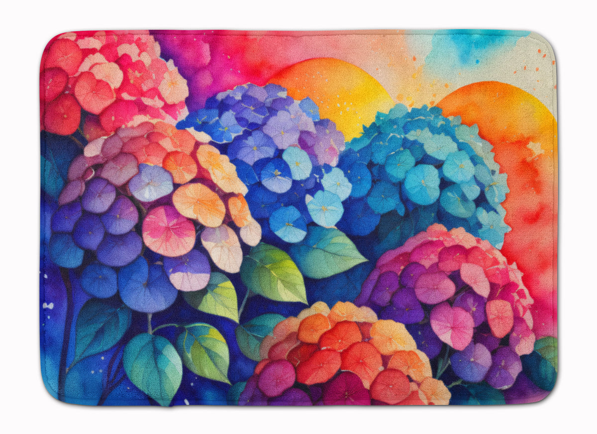 Buy this Hydrangeas in Color Memory Foam Kitchen Mat