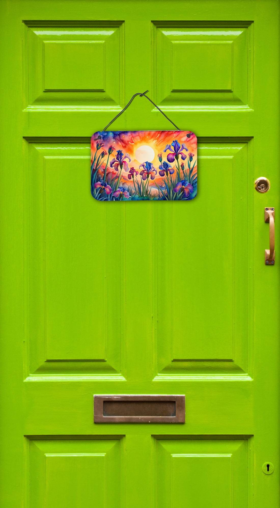 Iris in Color Wall or Door Hanging Prints