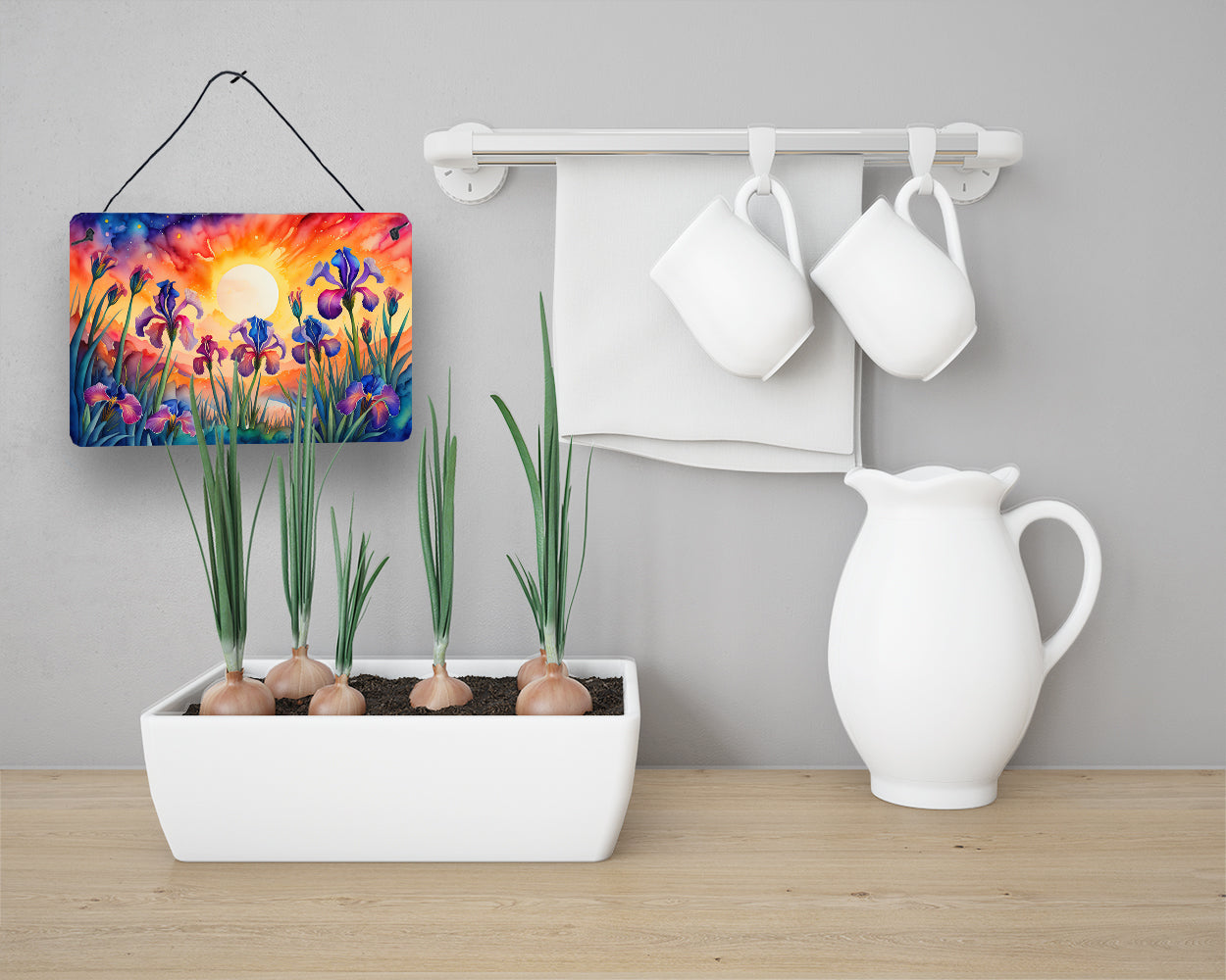 Iris in Color Wall or Door Hanging Prints