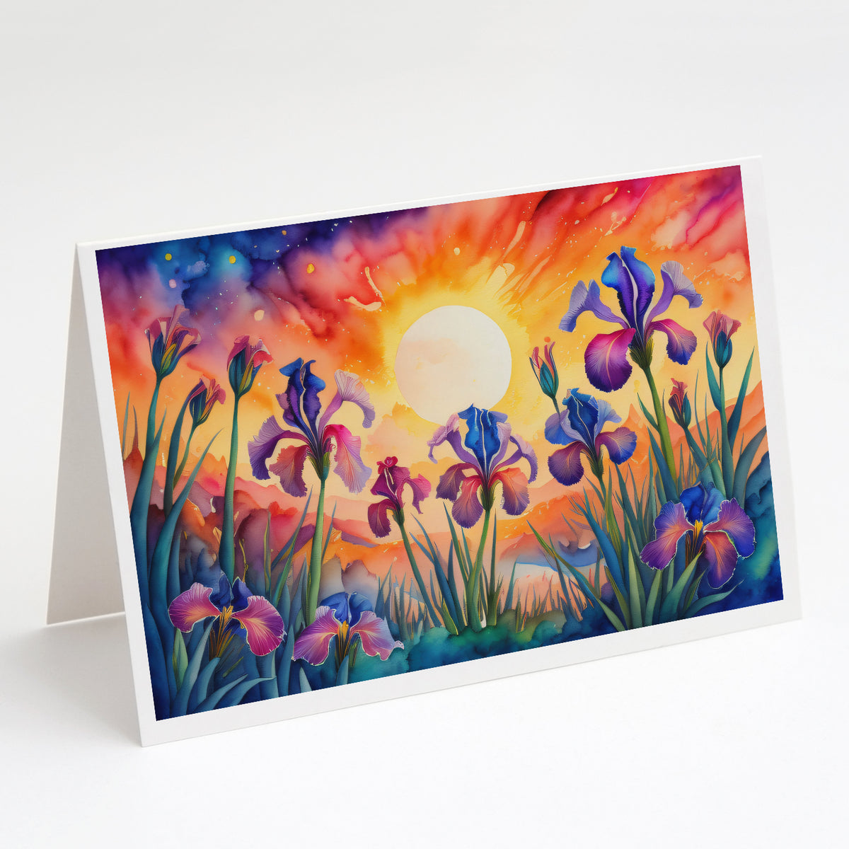 Buy this Iris in Color Greeting Cards and Envelopes Pack of 8