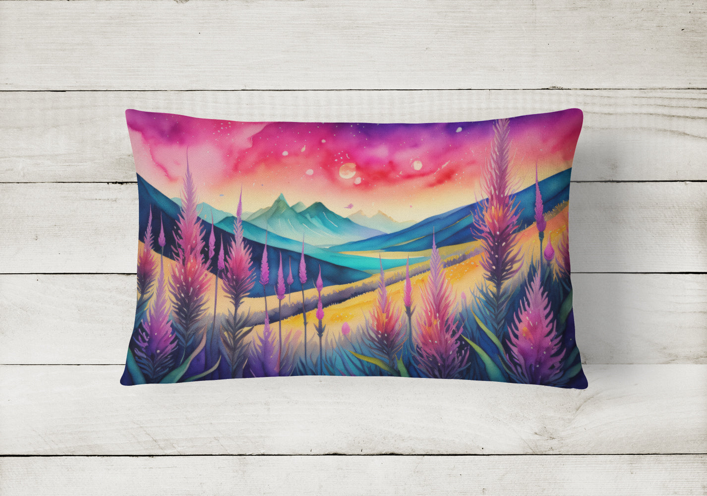 Caroline's Treasures Liatris in Color Fabric Decorative Pillow