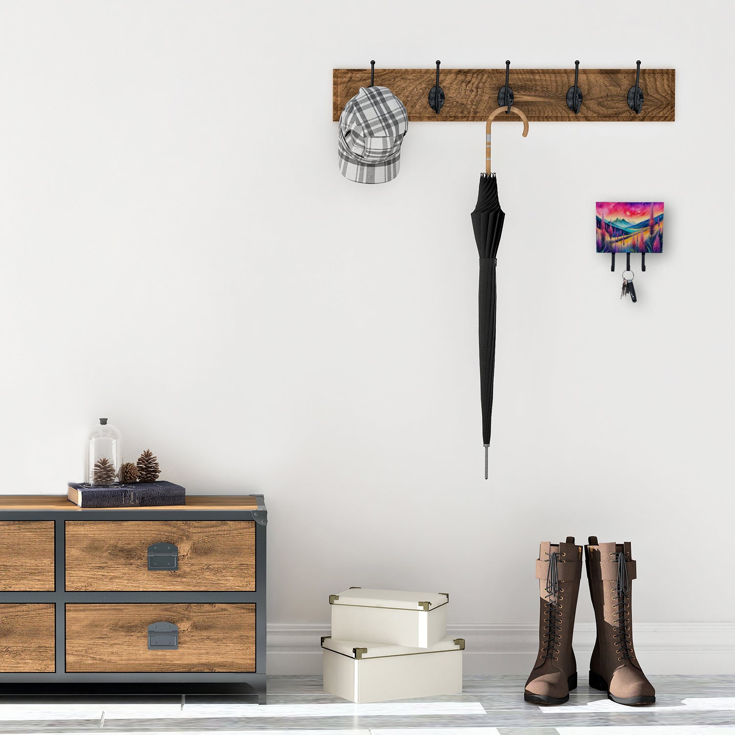 Caroline's Treasures Liatris in Color Leash or Key Holder