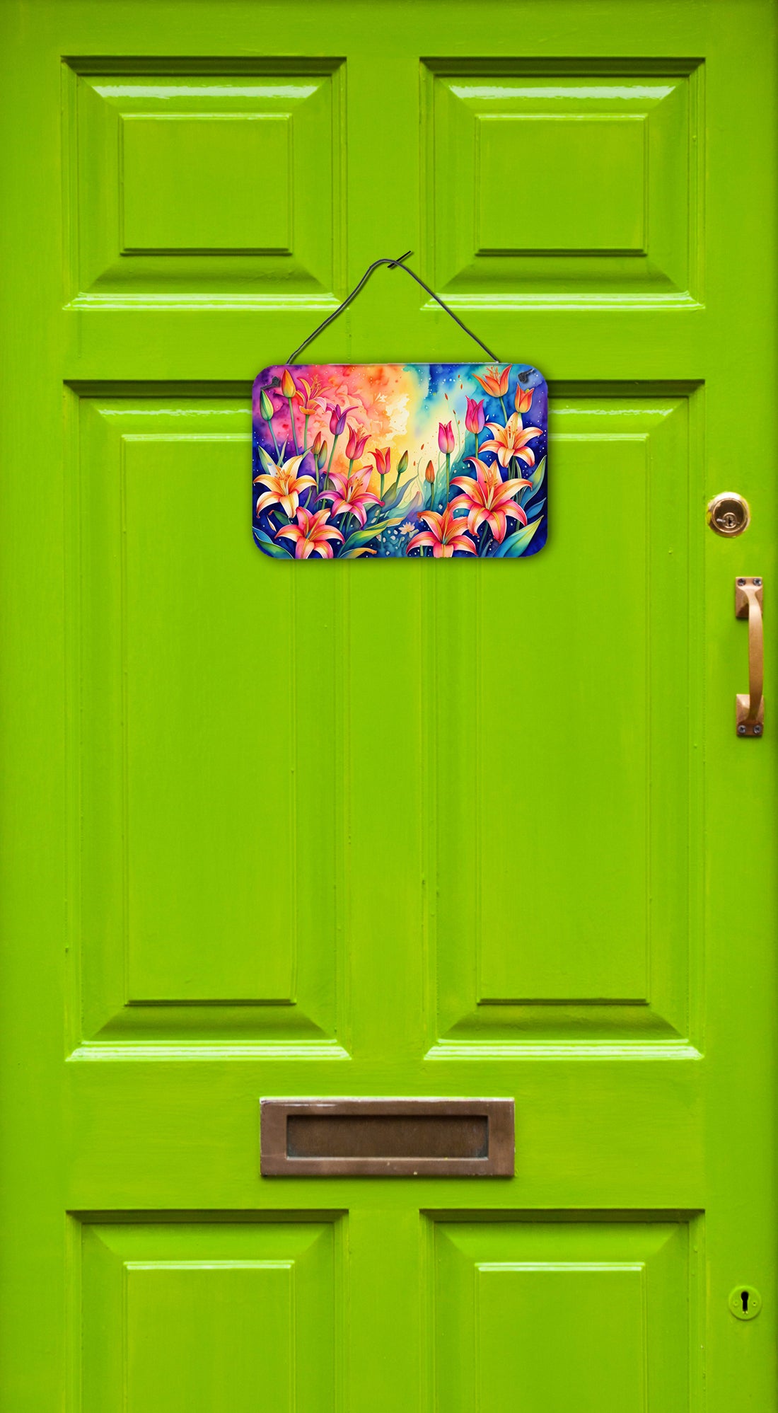 Lilies in Color Wall or Door Hanging Prints