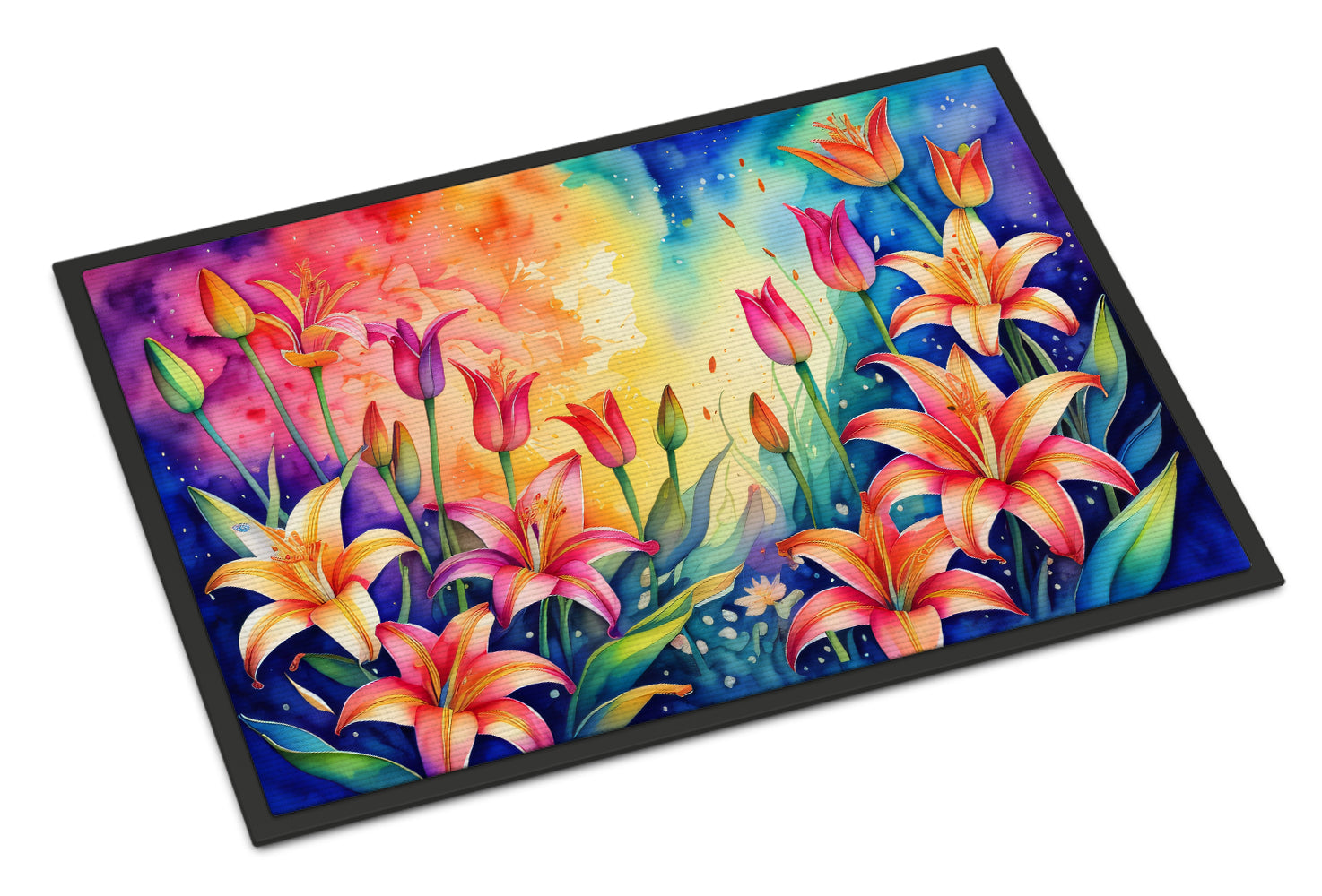 Buy this Lilies in Color Indoor or Outdoor Mat 24x36