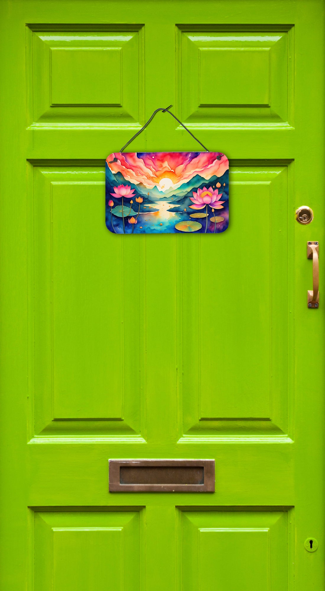 Lotus in Color Wall or Door Hanging Prints