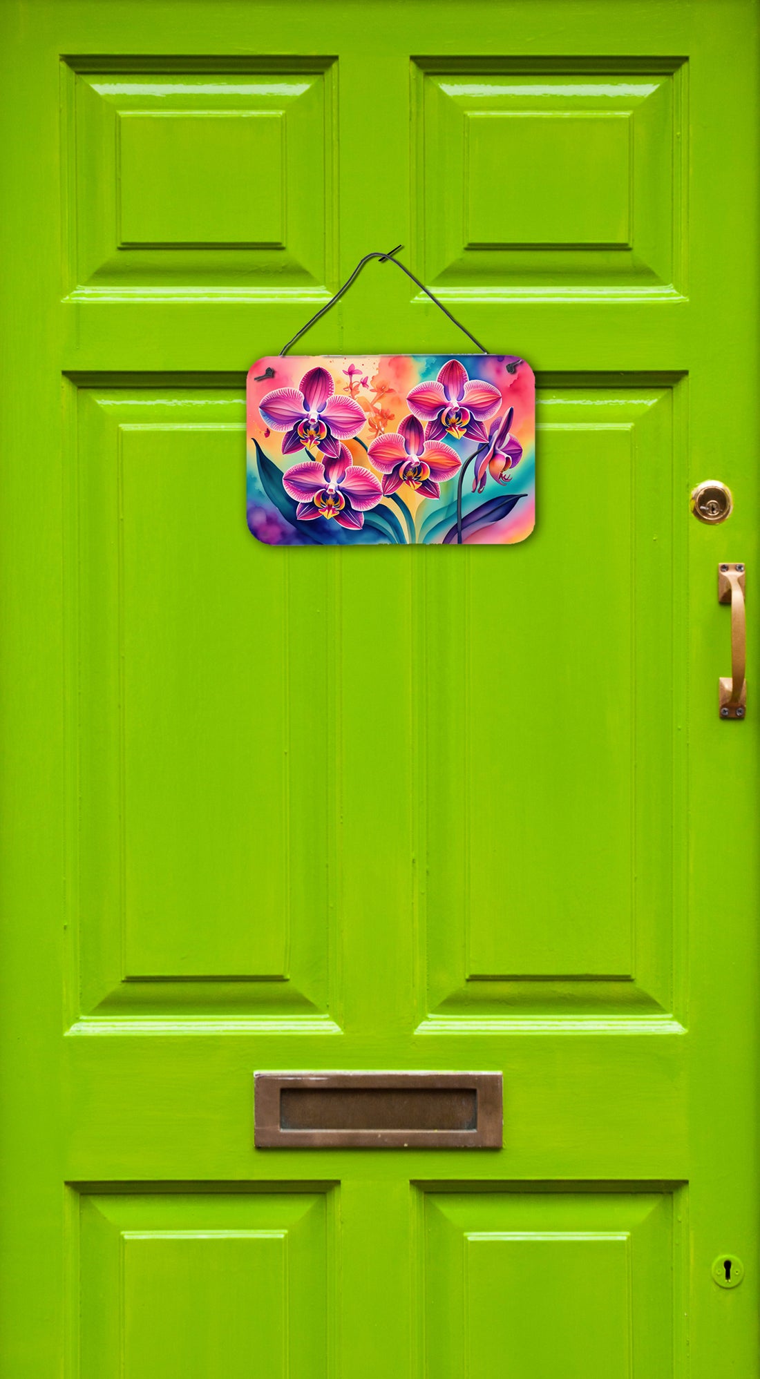 Orchids in Color Wall or Door Hanging Prints