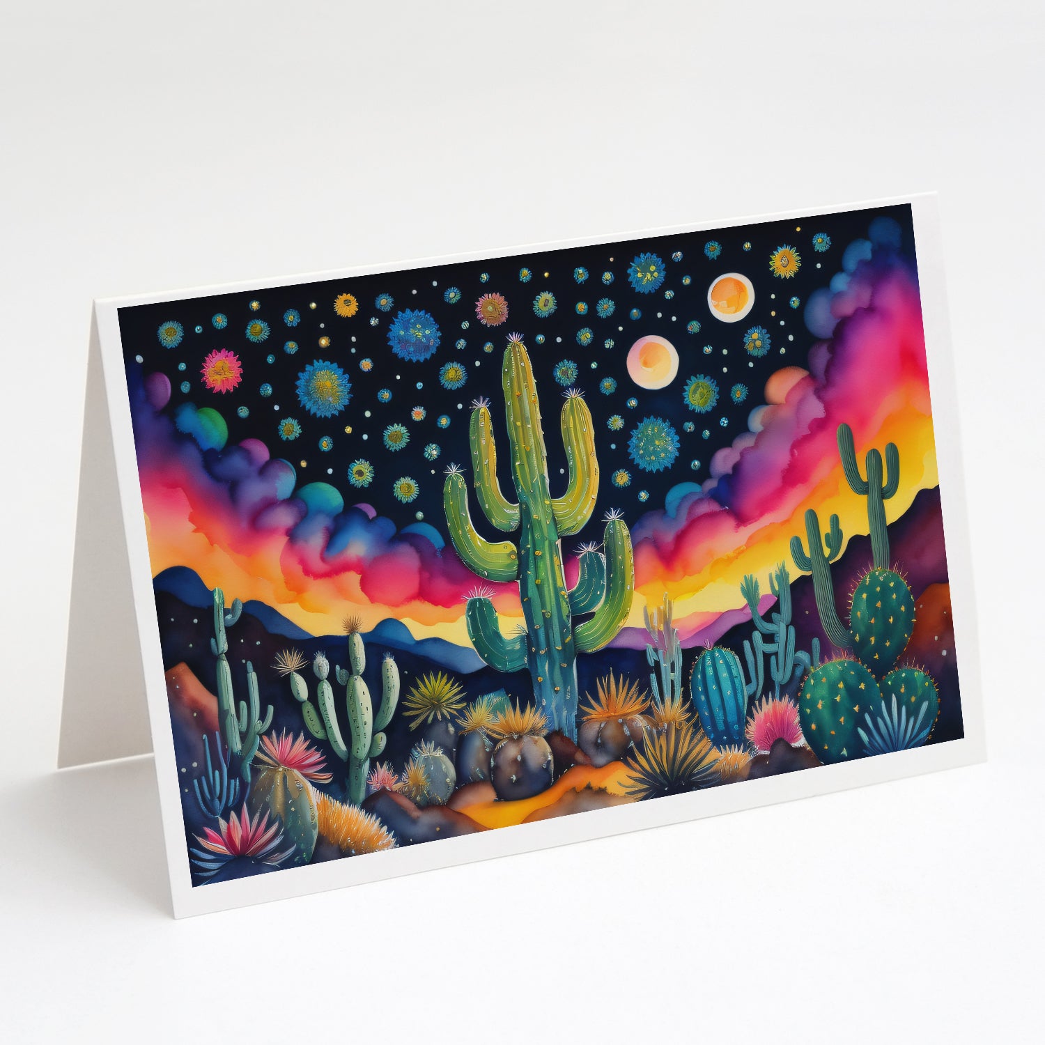 Buy this Queen of the Night Cactus in Color Greeting Cards and Envelopes Pack of 8
