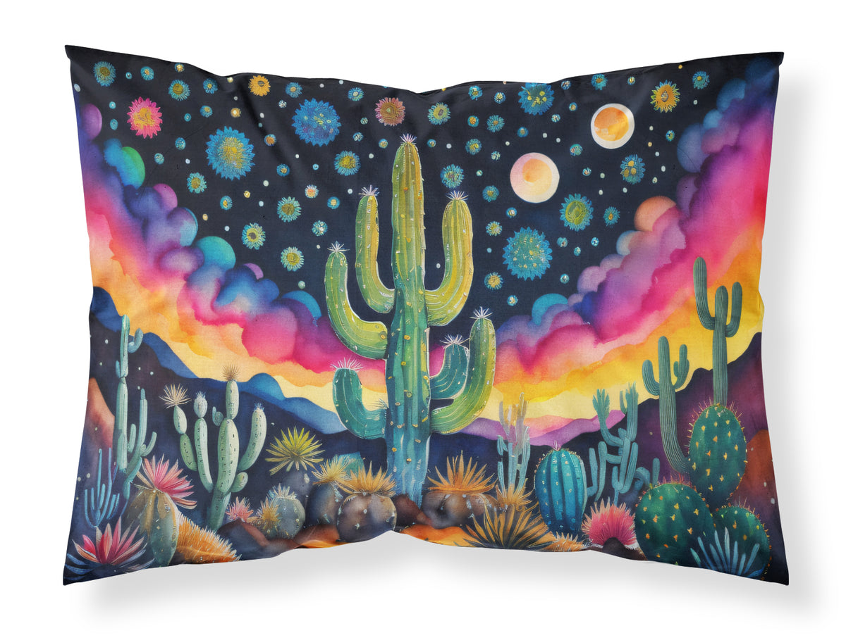Buy this Queen of the Night Cactus in Color Fabric Standard Pillowcase