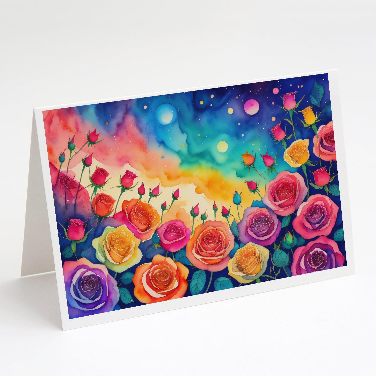 Buy this Roses in Color Greeting Cards and Envelopes Pack of 8