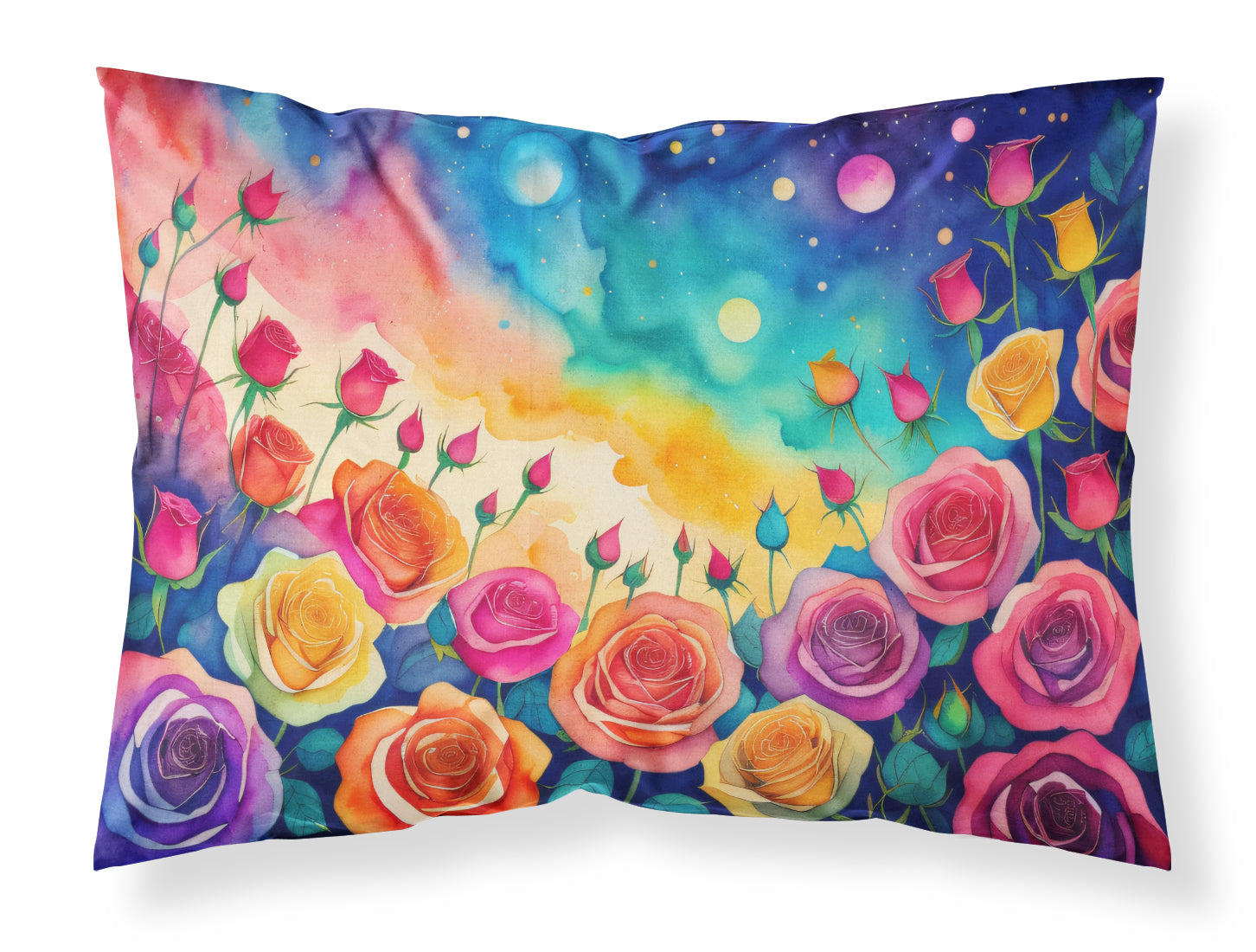 Buy this Roses in Color Fabric Standard Pillowcase