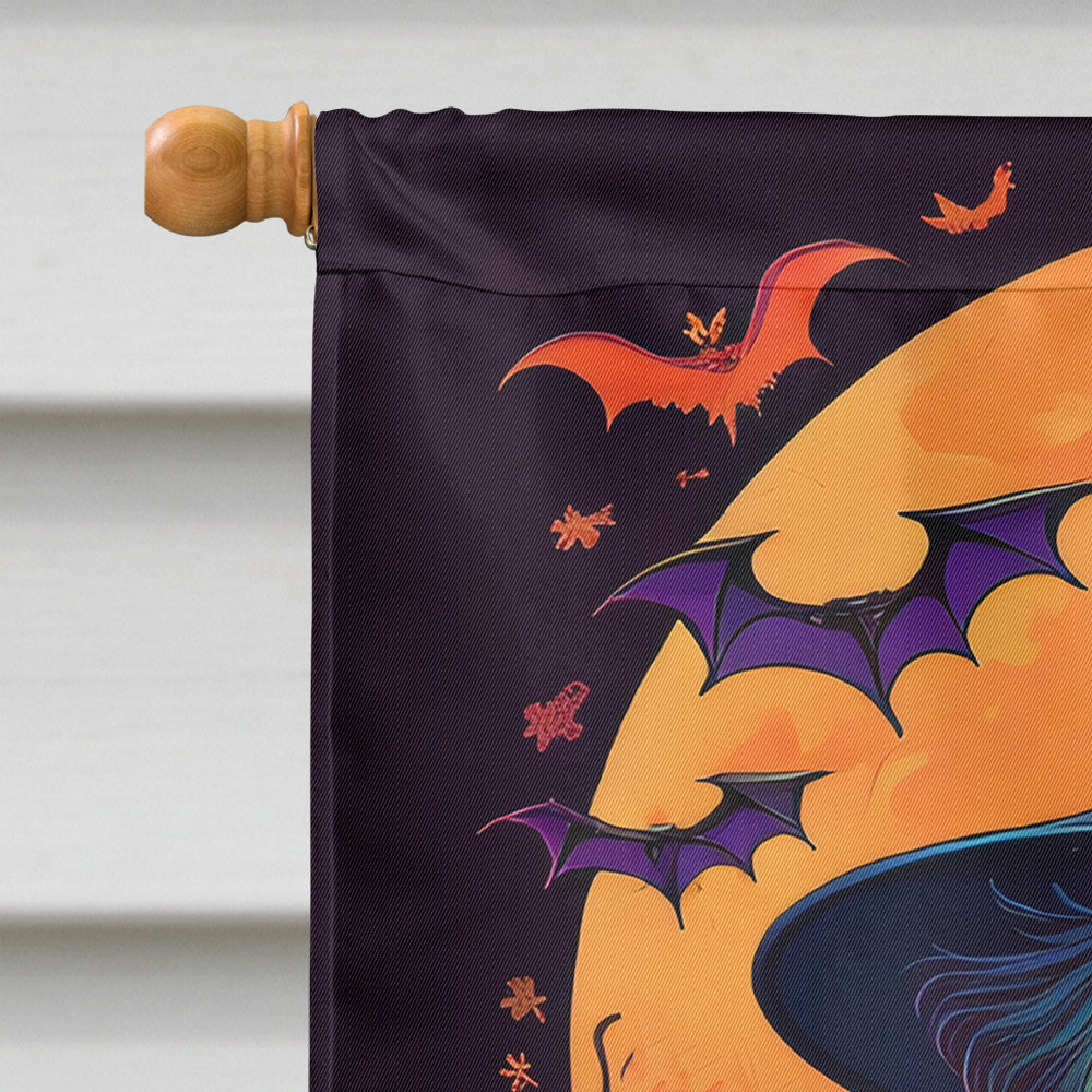 Affenpinscher Witchy Halloween House Flag