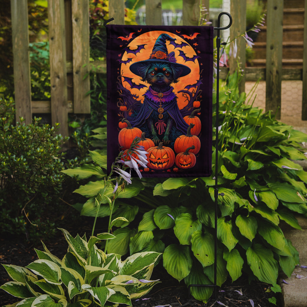 Affenpinscher Witchy Halloween Garden Flag