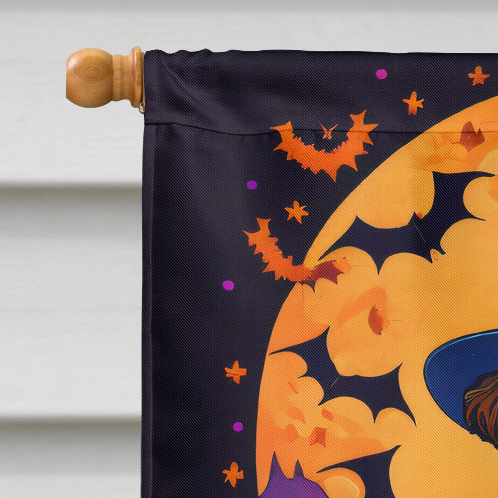 Airedale Terrier Witchy Halloween House Flag