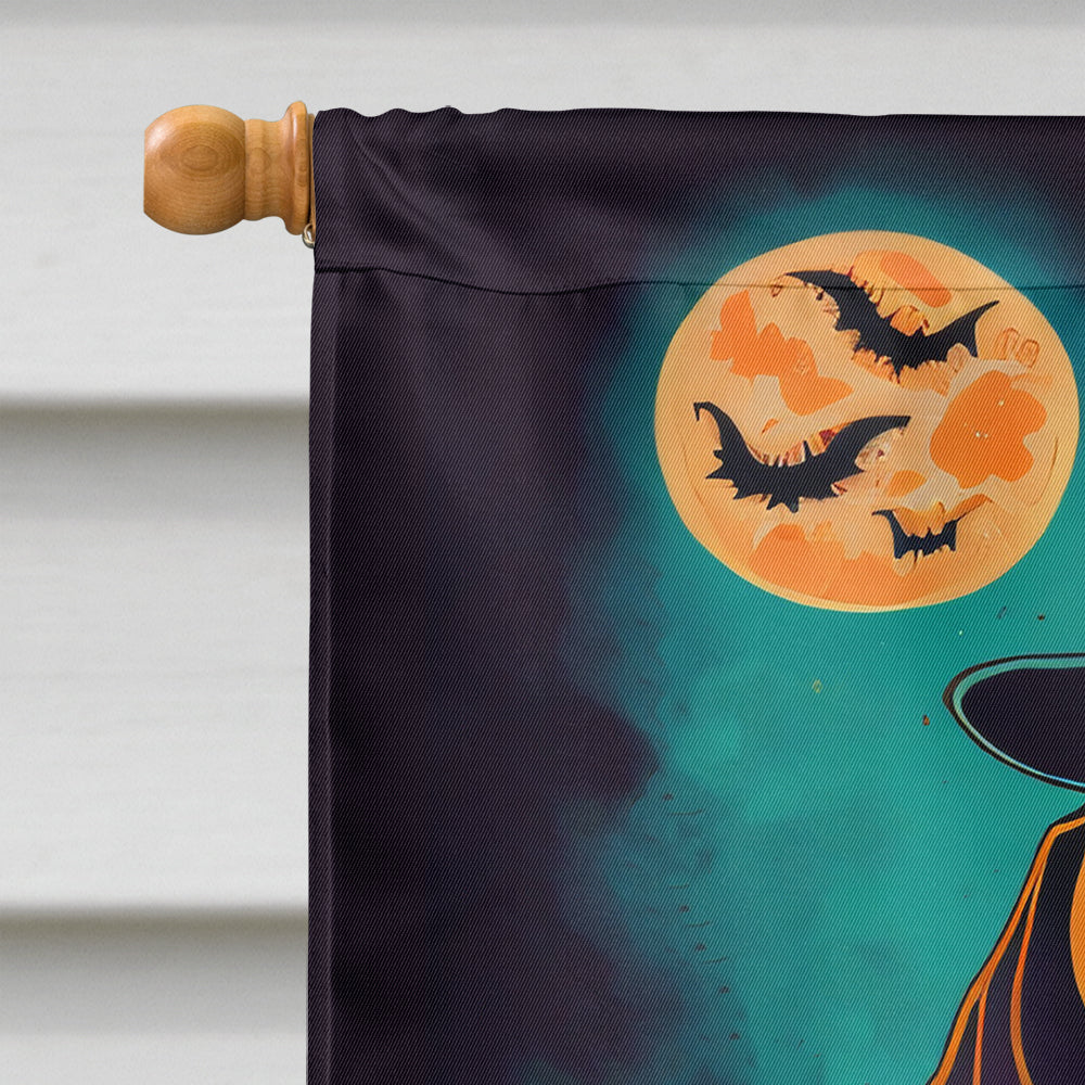 Basset Hound Witchy Halloween House Flag