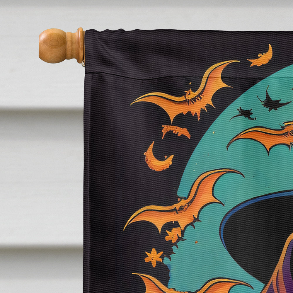 Beagle Witchy Halloween House Flag