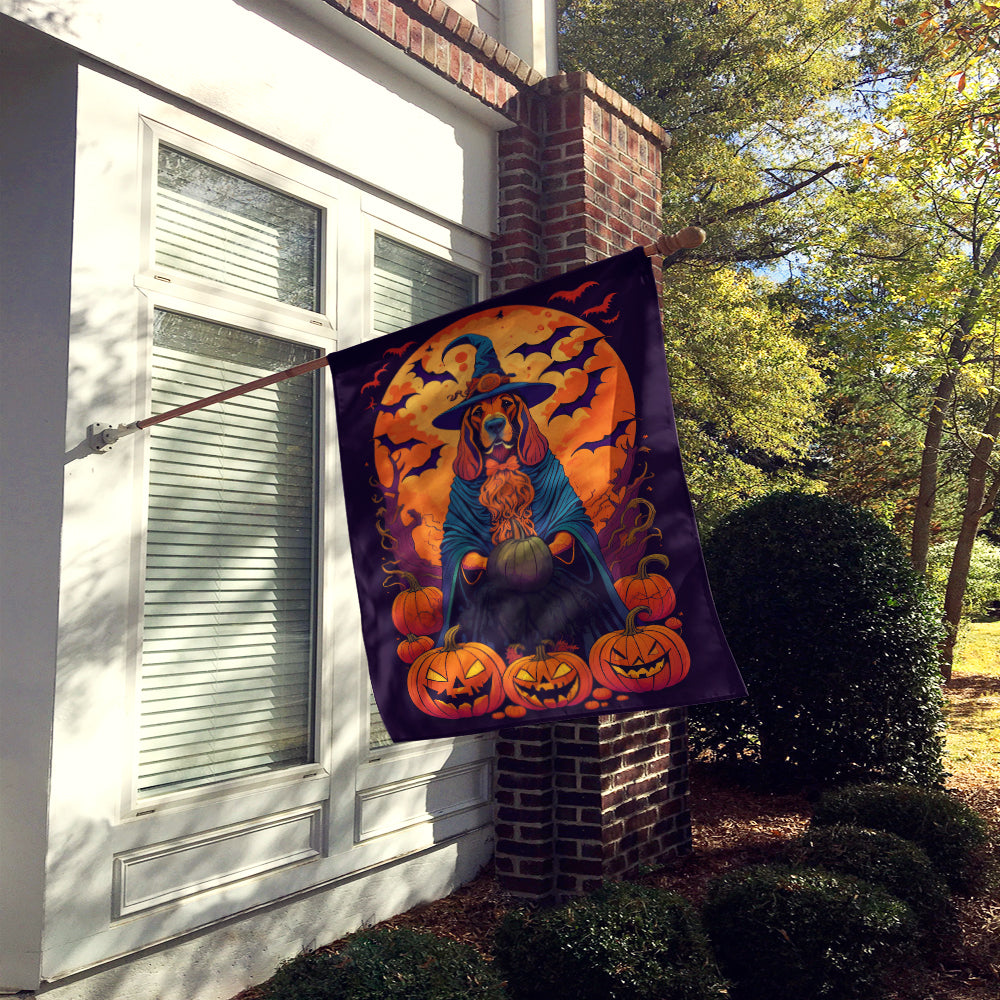 Buy this Bloodhound Witchy Halloween House Flag