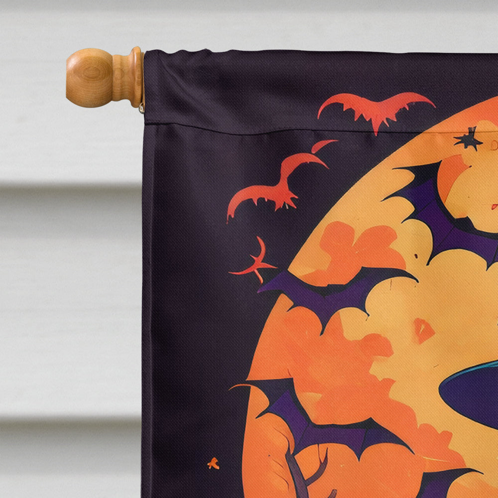 Bloodhound Witchy Halloween House Flag
