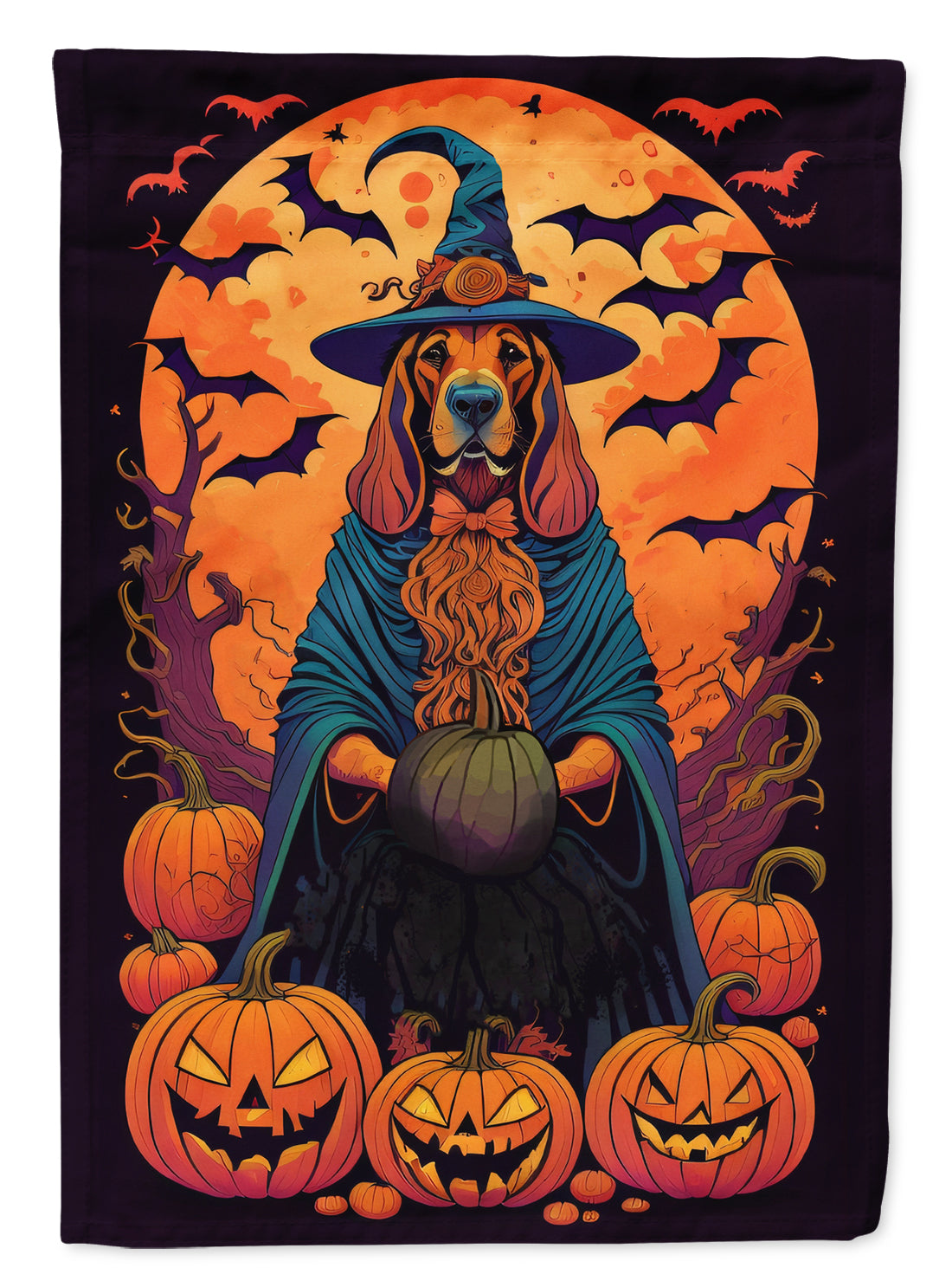 Buy this Bloodhound Witchy Halloween Garden Flag