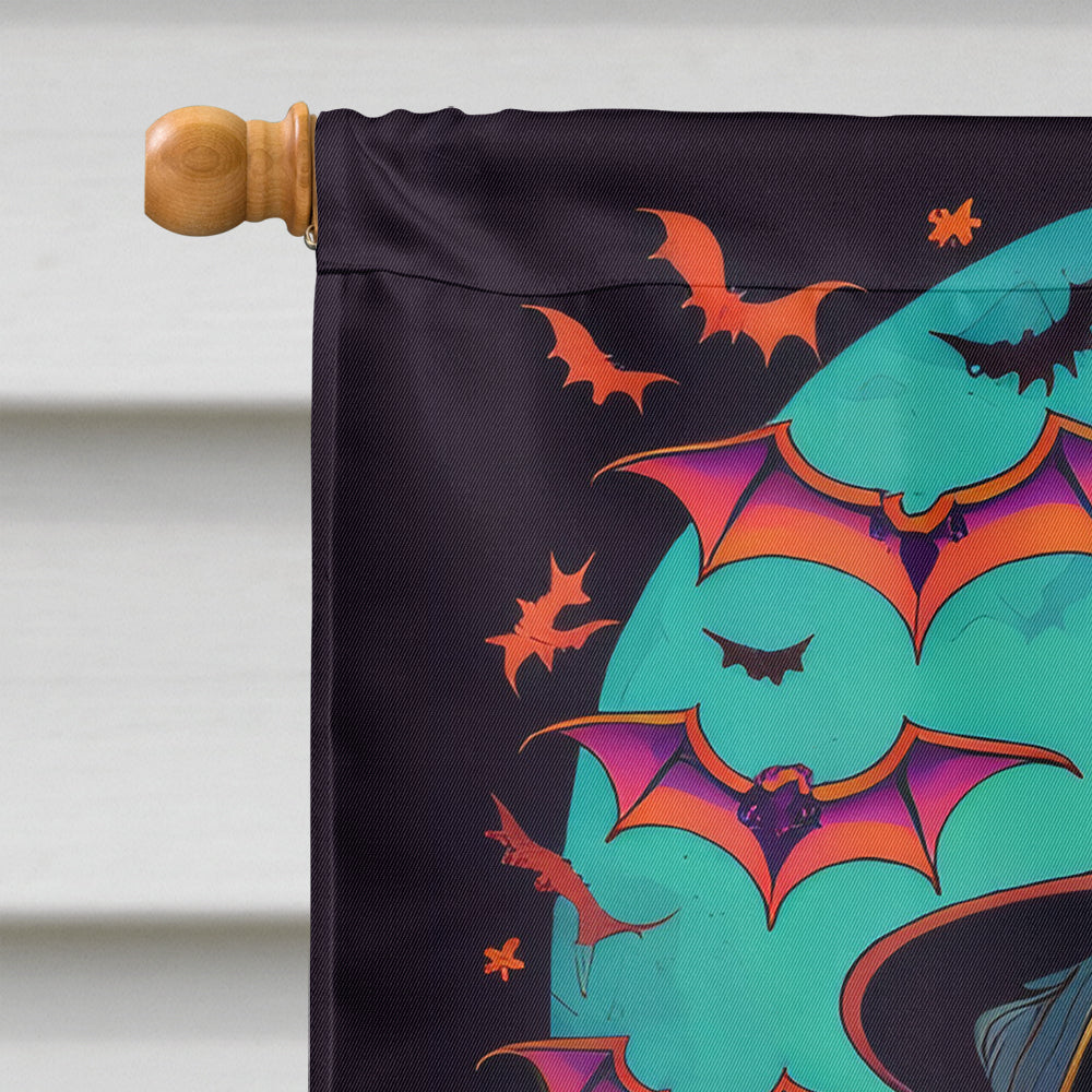 Border Terrier Witchy Halloween House Flag